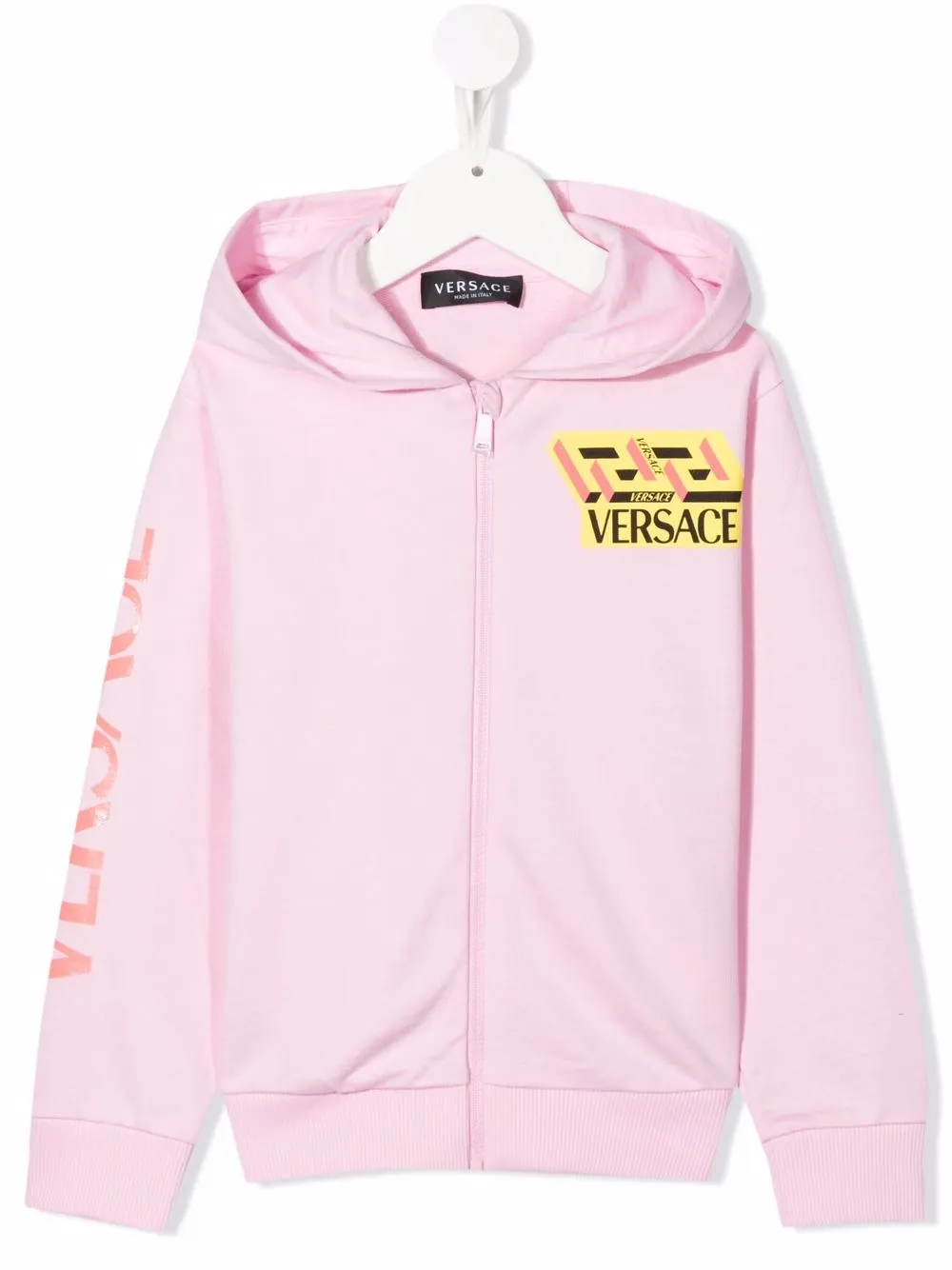 

Versace Kids hoodie con motivo Medusa Smile - Rosado