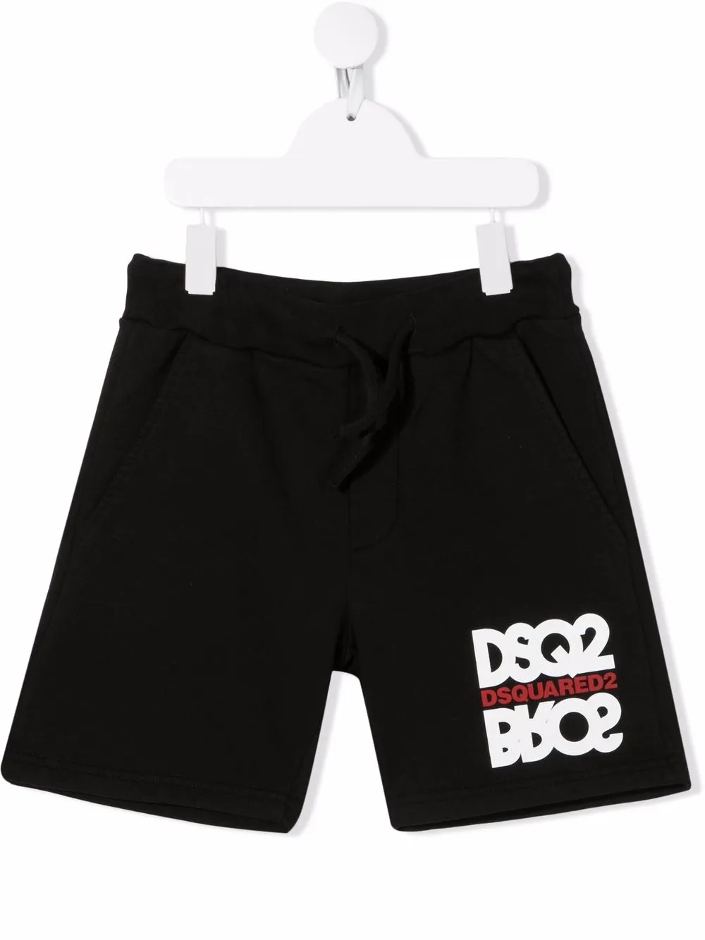 

Dsquared2 Kids shorts de playa con logo estampado - Negro