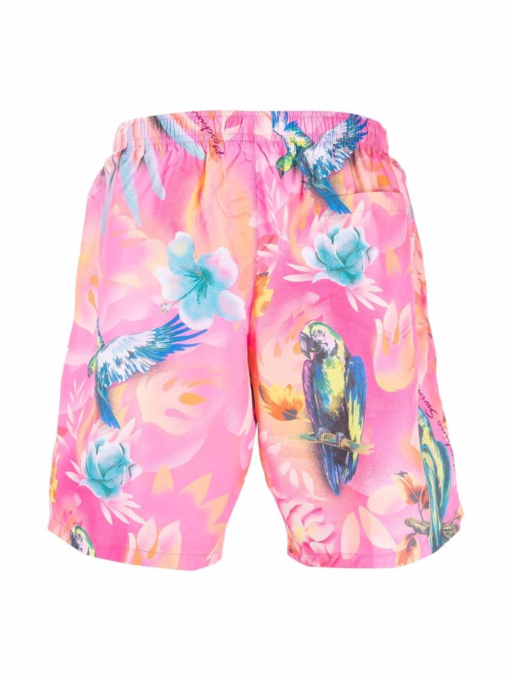 Image 2 of Moschino parrot-print swim shorts