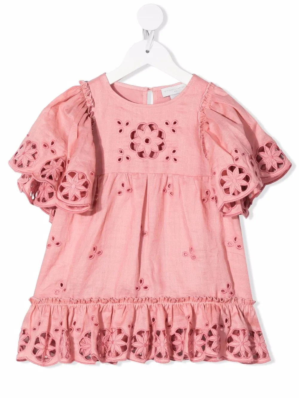 

Stella McCartney Kids vestido largo con aberturas - Rosado