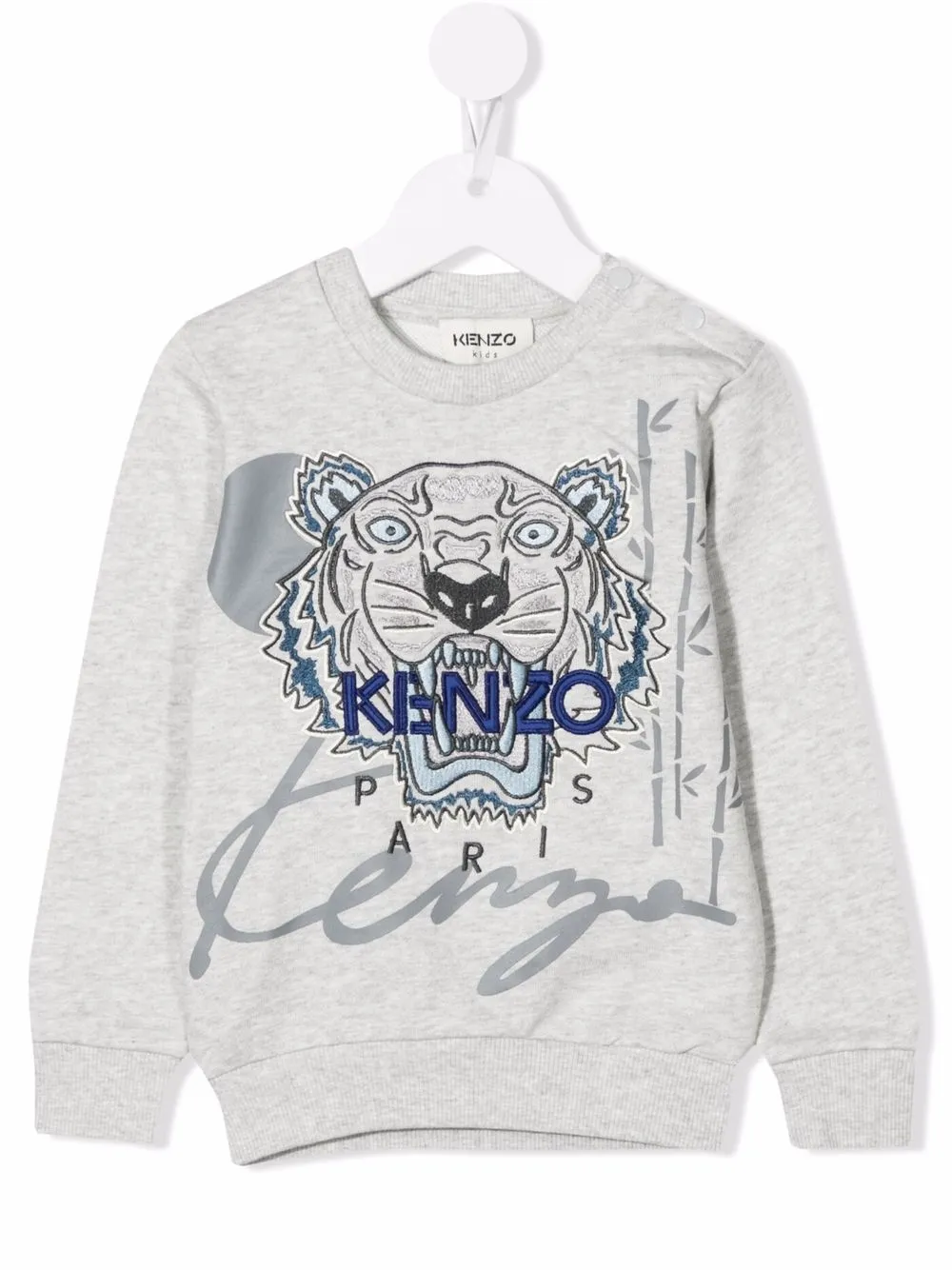 фото Kenzo kids толстовка с вышитым логотипом