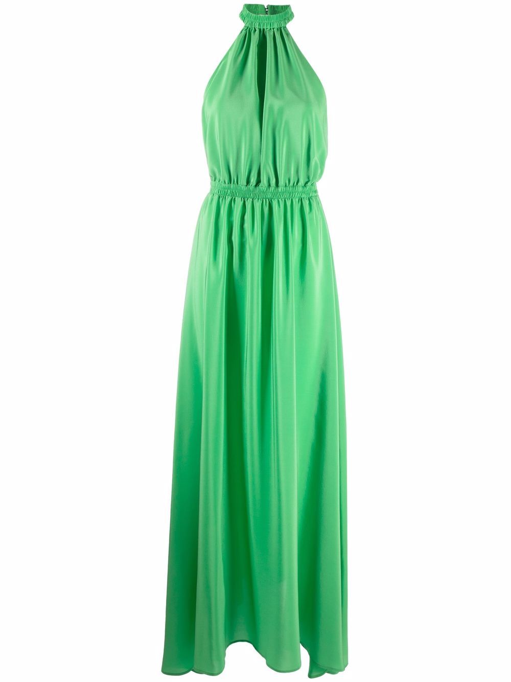 Shop Federica Tosi draped halter-neck silk gown with Express Delivery ...