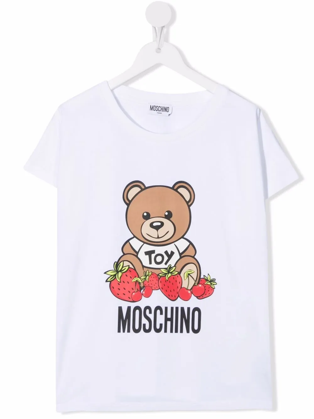 фото Moschino kids футболка с принтом