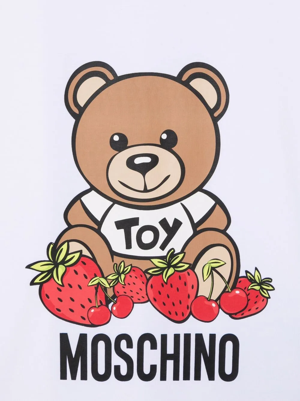 фото Moschino kids футболка с принтом