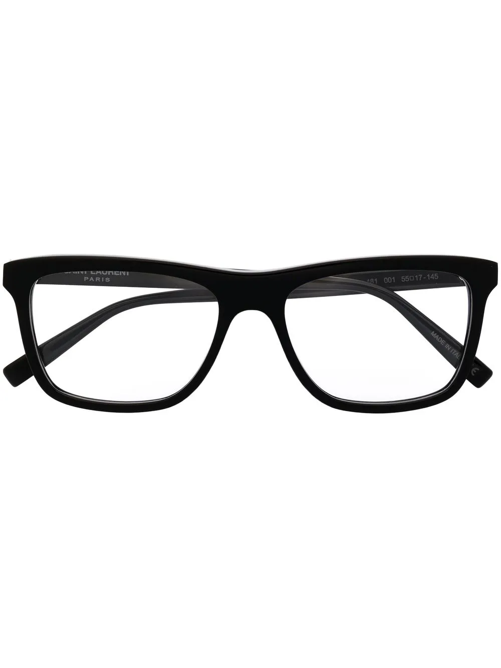 Saint Laurent Eyewear Bril met vierkant montuur Zwart