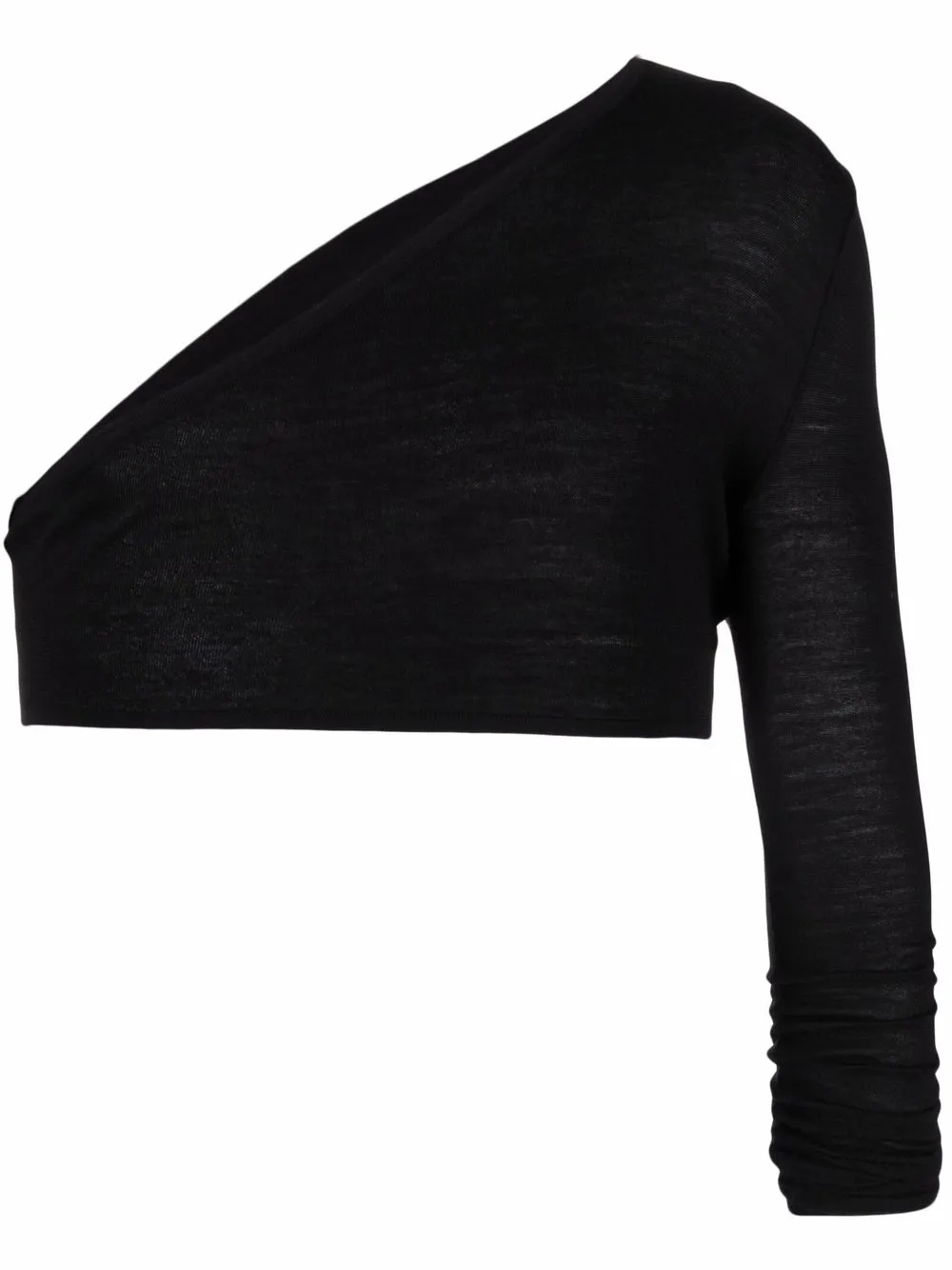 

Rick Owens one-shoulder crop top - Black