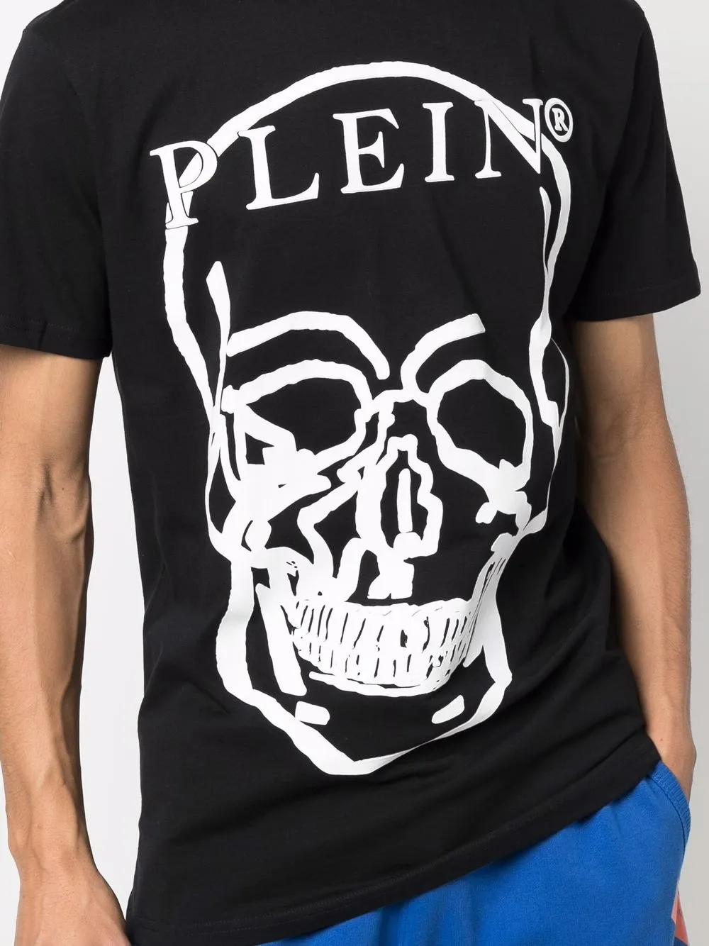 фото Philipp plein футболка с принтом skull