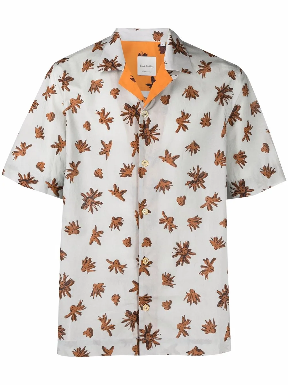 

Paul Smith camisa con motivo floral - Gris