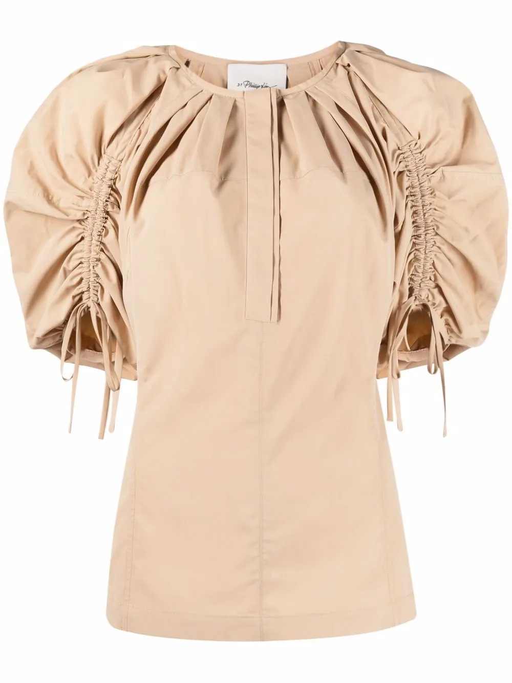 3.1 Phillip Lim блузка с объемными рукавами и сборками