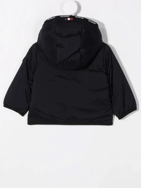 Moncler Enfant Half Zip Hooded Jacket 