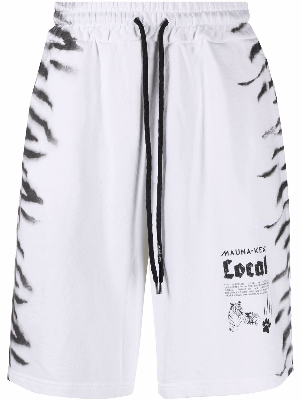 

Mauna Kea tiger-print track shorts - White