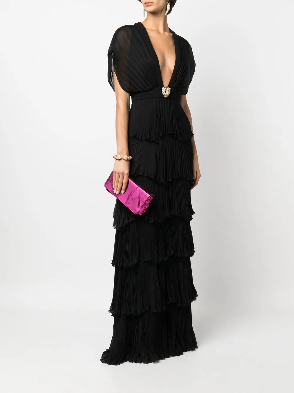 Roberto Cavalli Pochette clutch - Roze