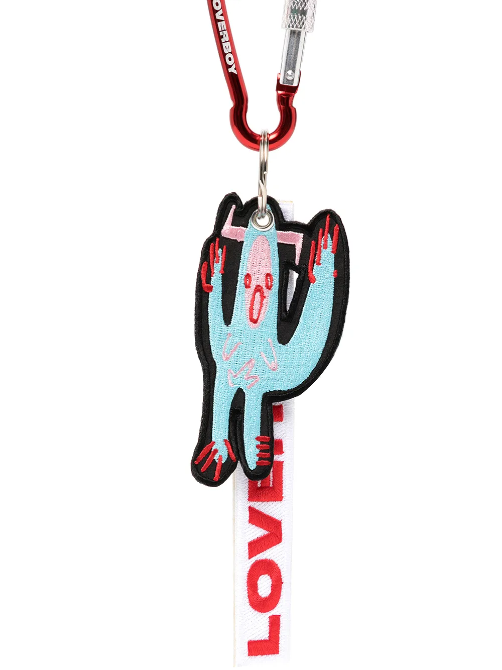 Charles Jeffrey Loverboy Sleutelhanger met geborduurd logo - Rood