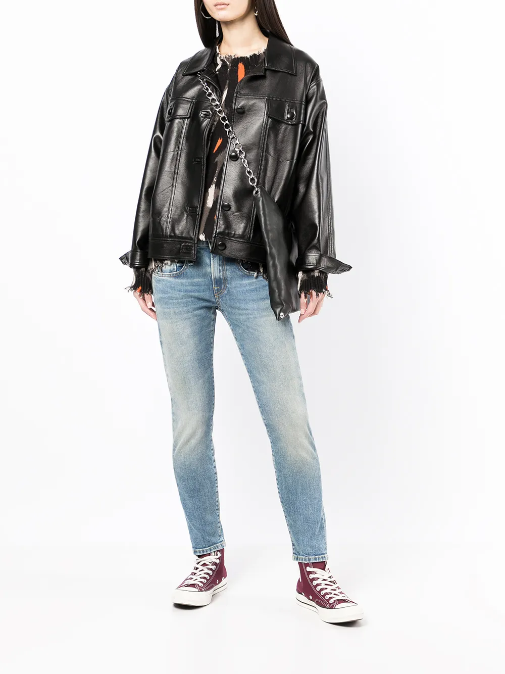 R13 Skinny jeans - Blauw