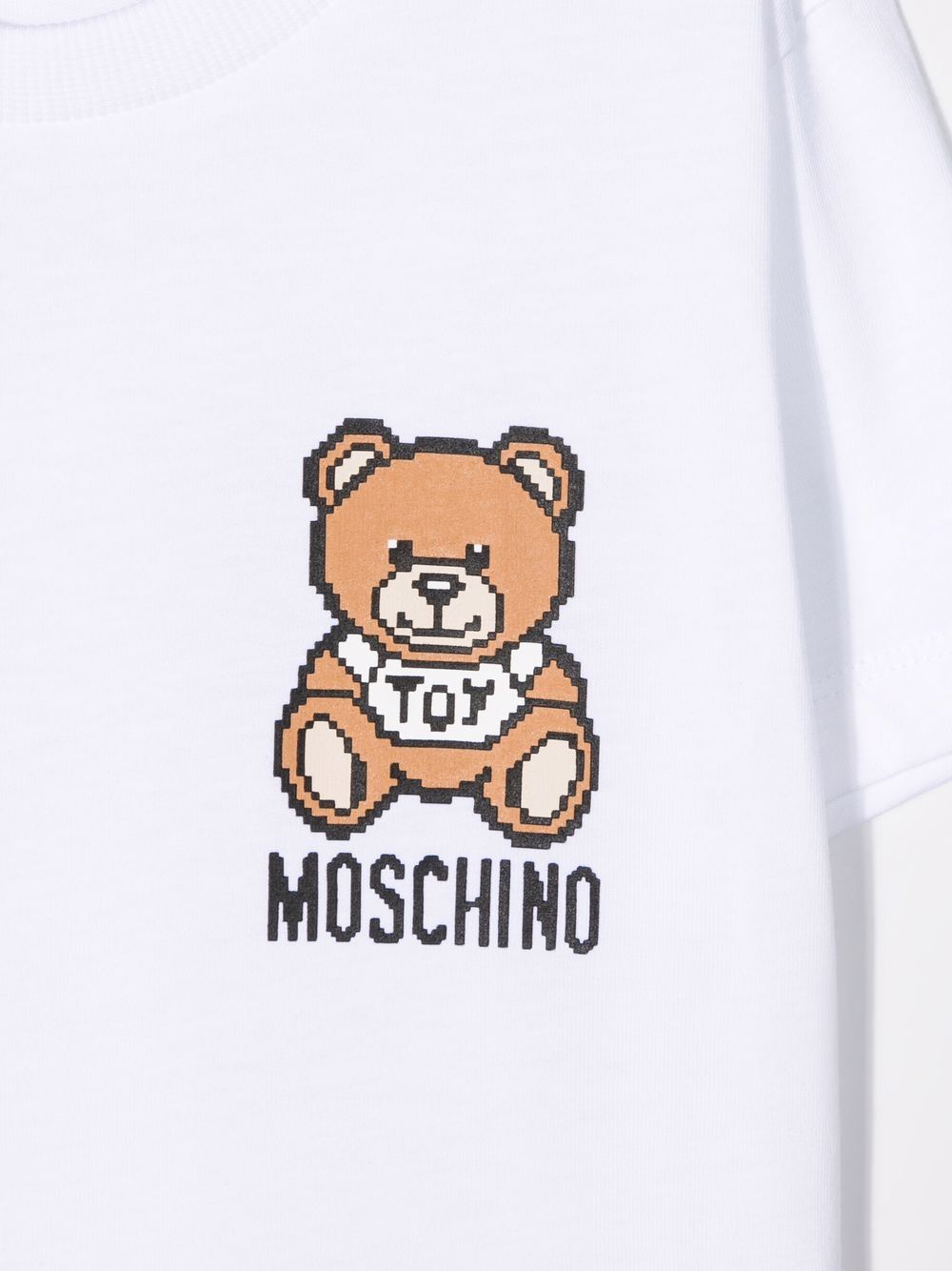 фото Moschino kids футболка с принтом