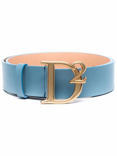 Dsquared2 logo buckle leather belt 