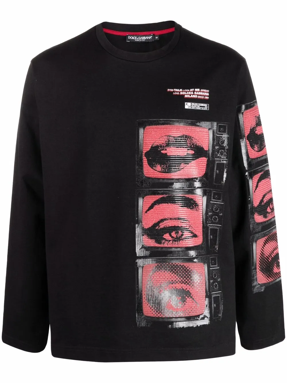 

Dolce & Gabbana sudadera con estampado gráfico - Negro