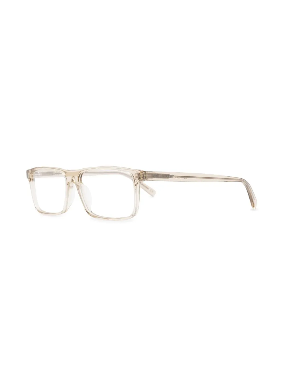 Saint Laurent Eyewear tortoiseshell-effect rectangle-frame glasses | Women | Image 2