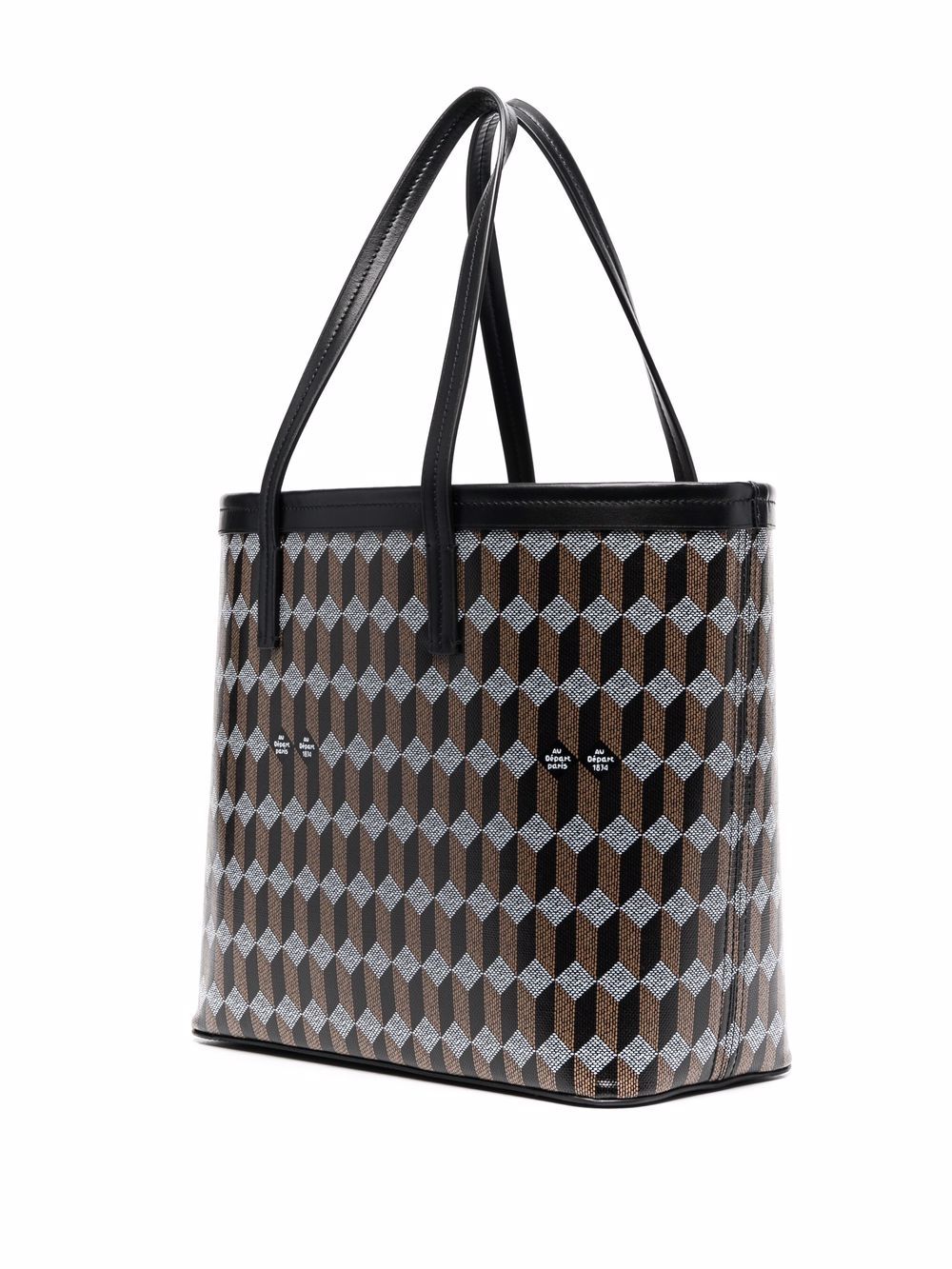 фото Au départ geometric-print tote bag