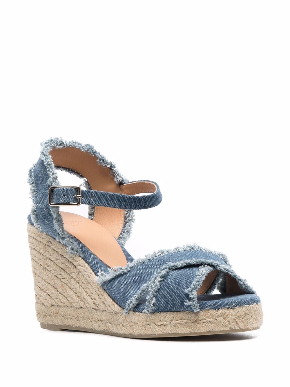 Castañer Espadrilles met plateauzool - Blauw