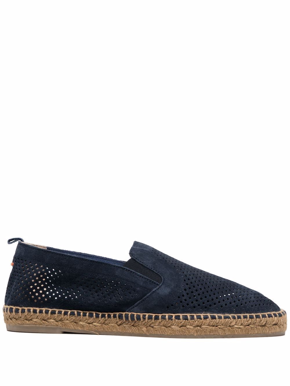 

Castañer Joel pierced suede-leather espadrilles - Blue