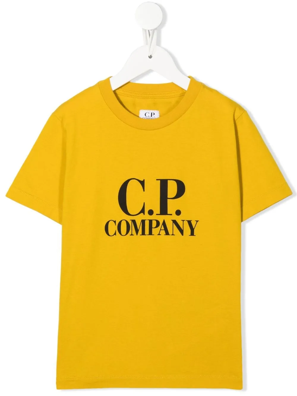 

C.P. Company Kids playera con cuello redondo y logo - Amarillo