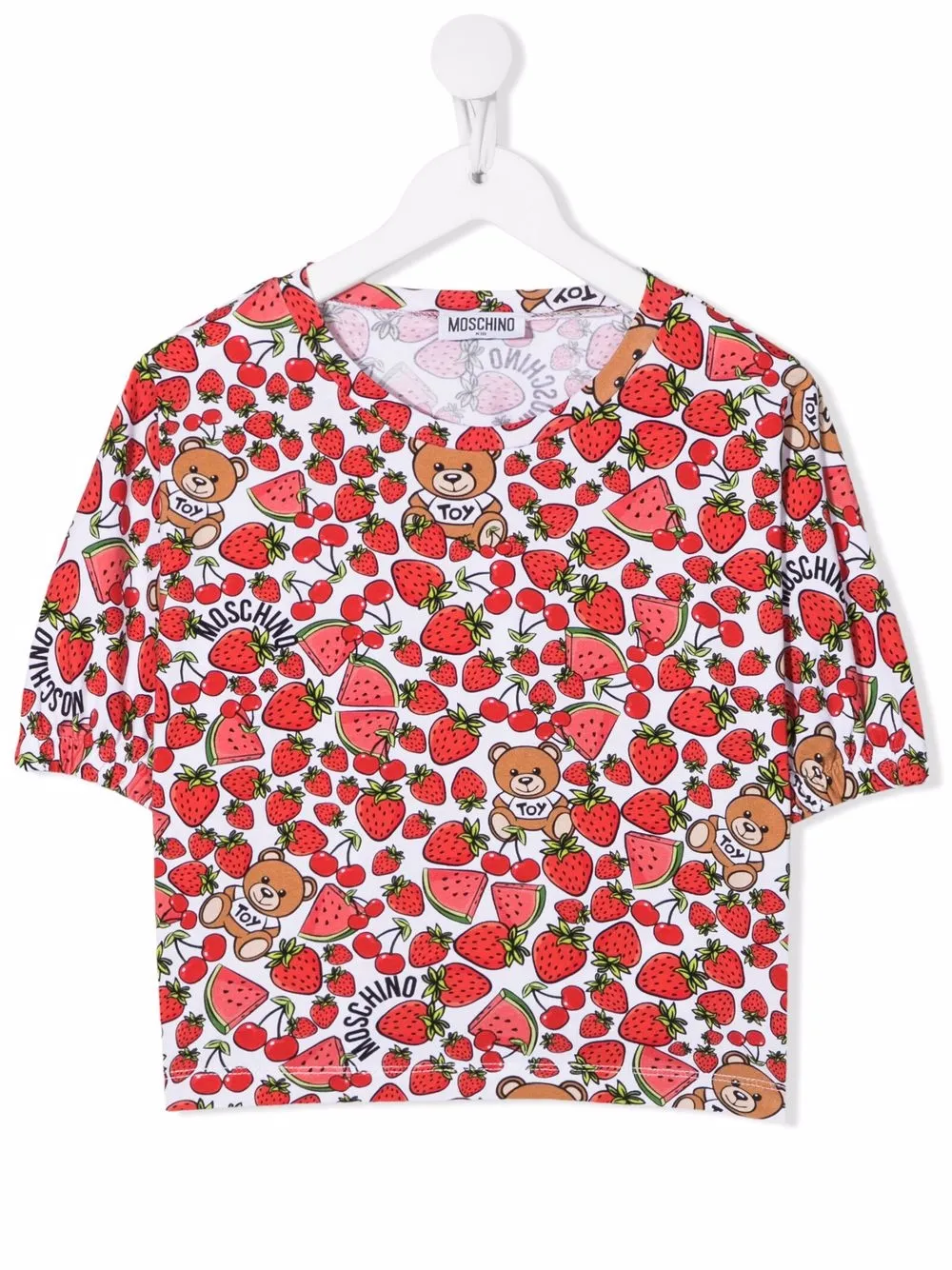 фото Moschino kids футболка с принтом
