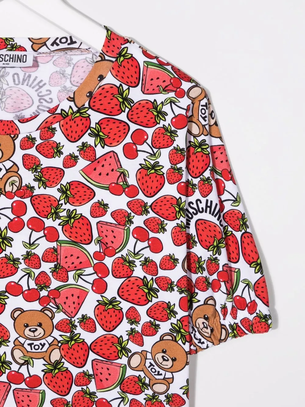 фото Moschino kids футболка с принтом