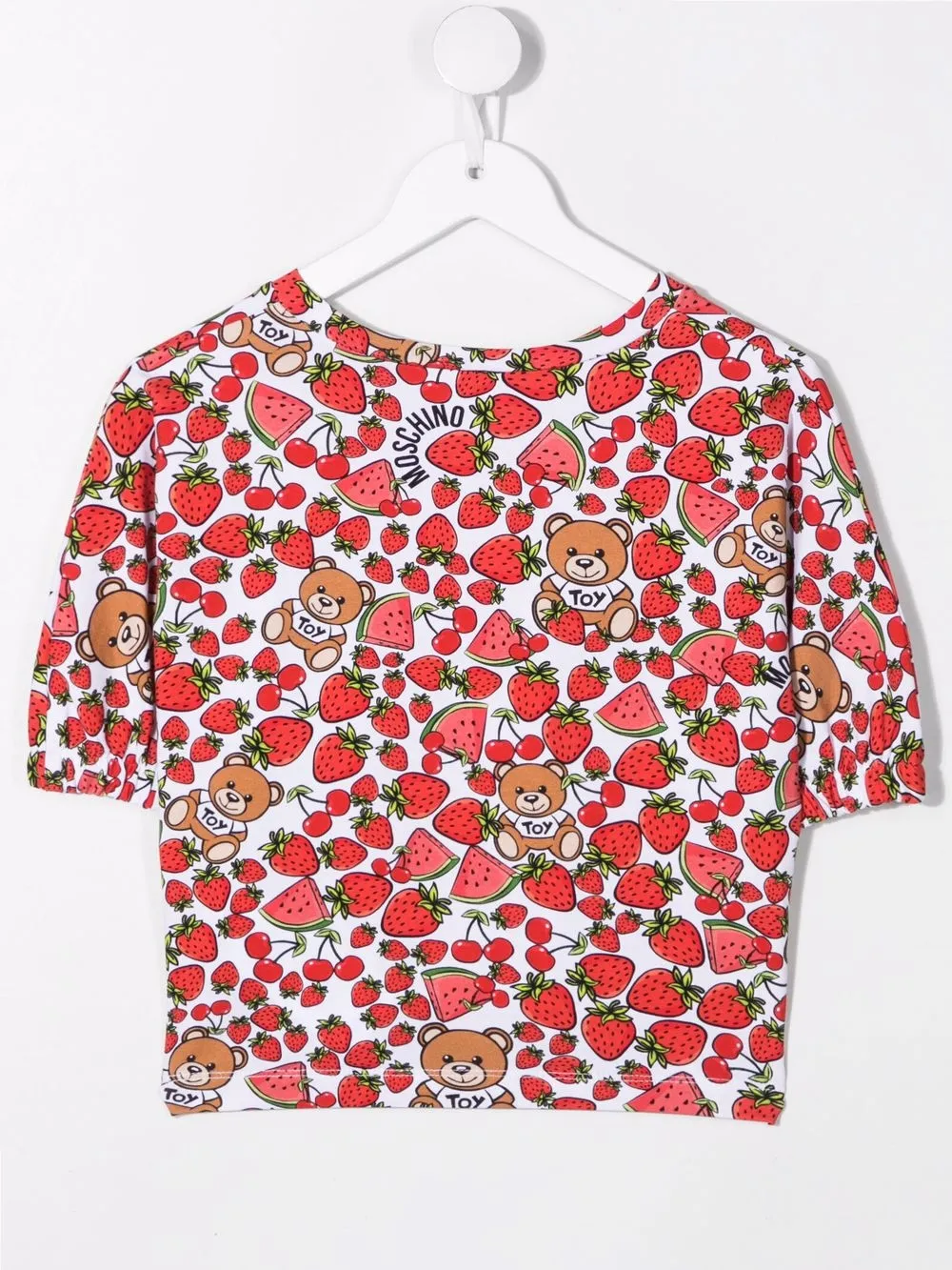 фото Moschino kids футболка с принтом