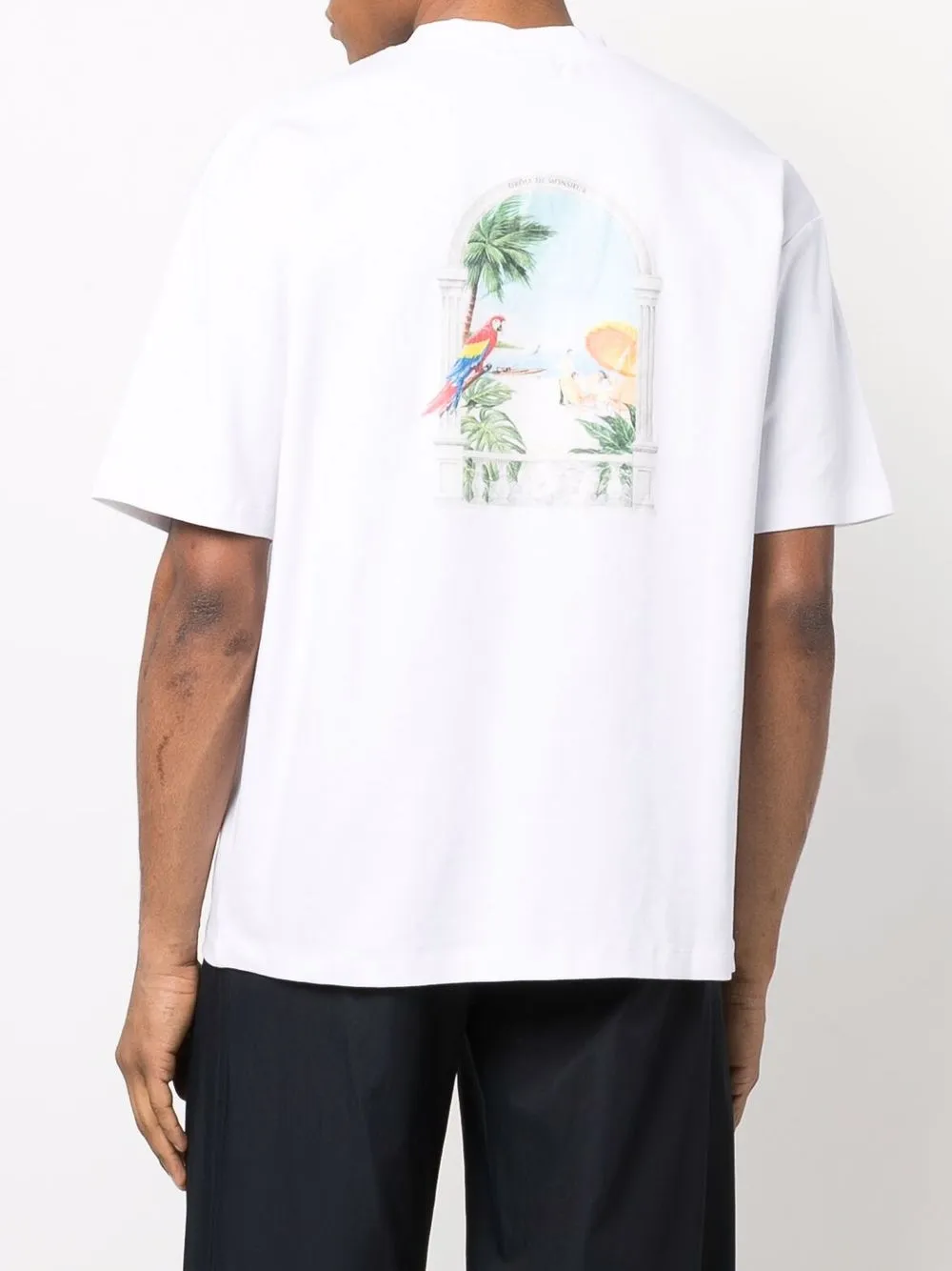 Drôle De Monsieur T-shirt met print - Wit