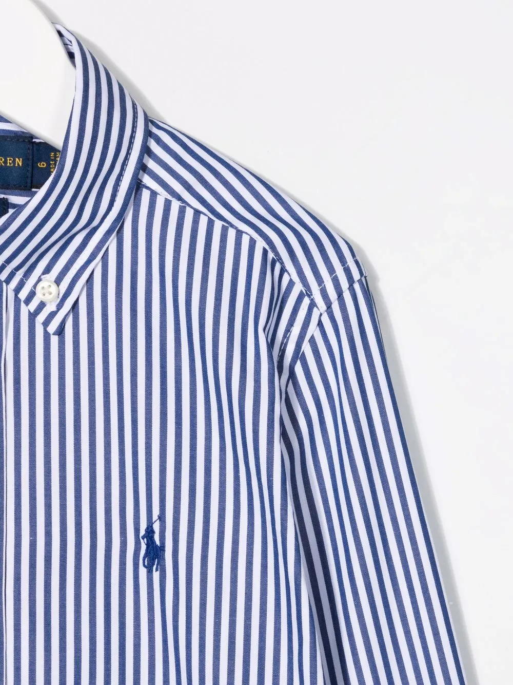  Polo Ralph Lauren Kids Gestreiftes Hemd   Blau 