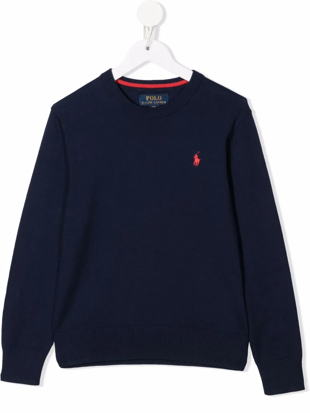 

Ralph Lauren Kids suéter con logo bordado - Azul