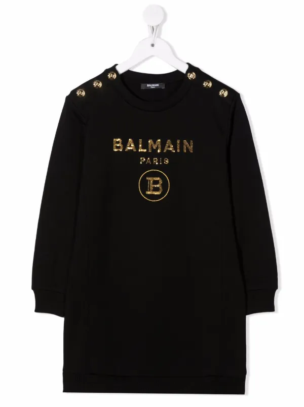 Balmain Kids sequin-embellished Jumper Dress - Farfetch