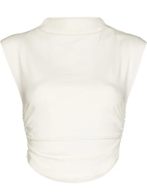Haut crop Lindy en coton biologique - Reformation - Modalova
