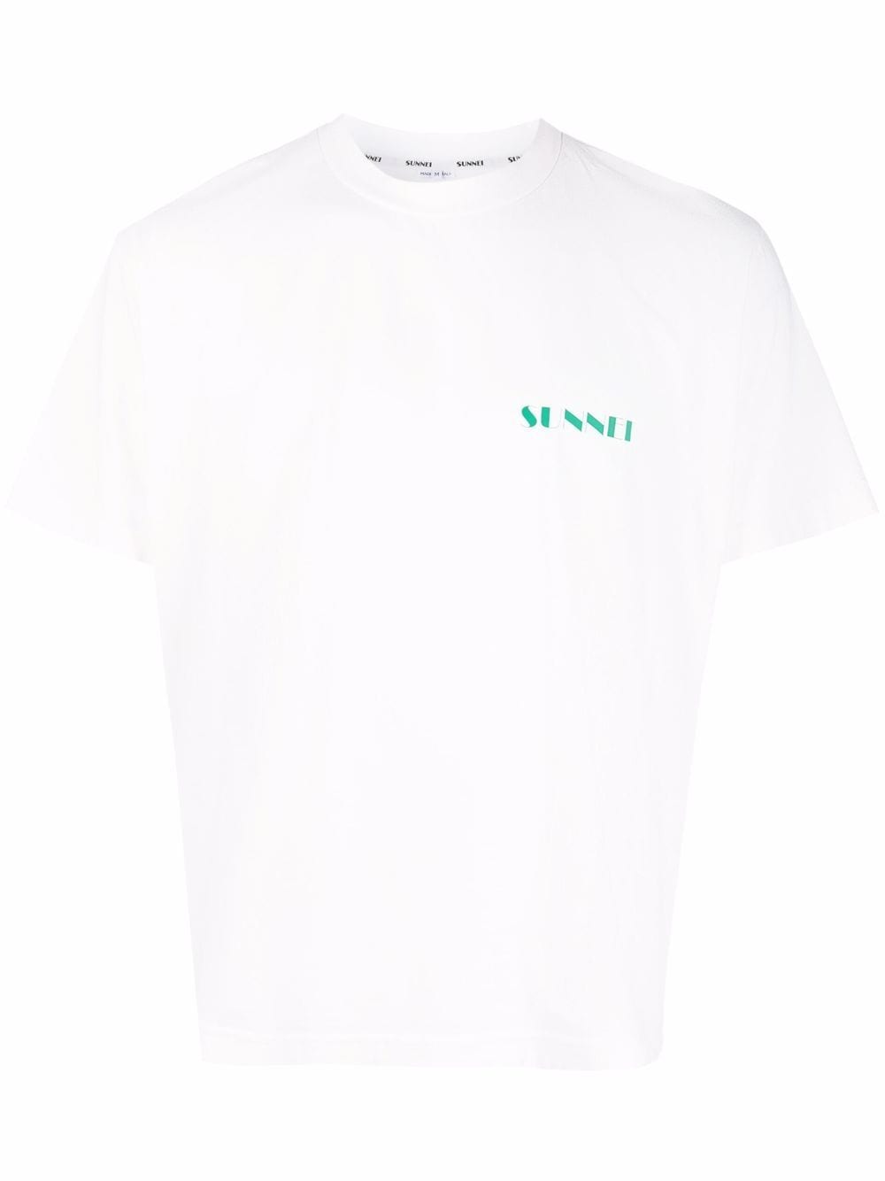 фото Sunnei logo-print cotton t-shirt