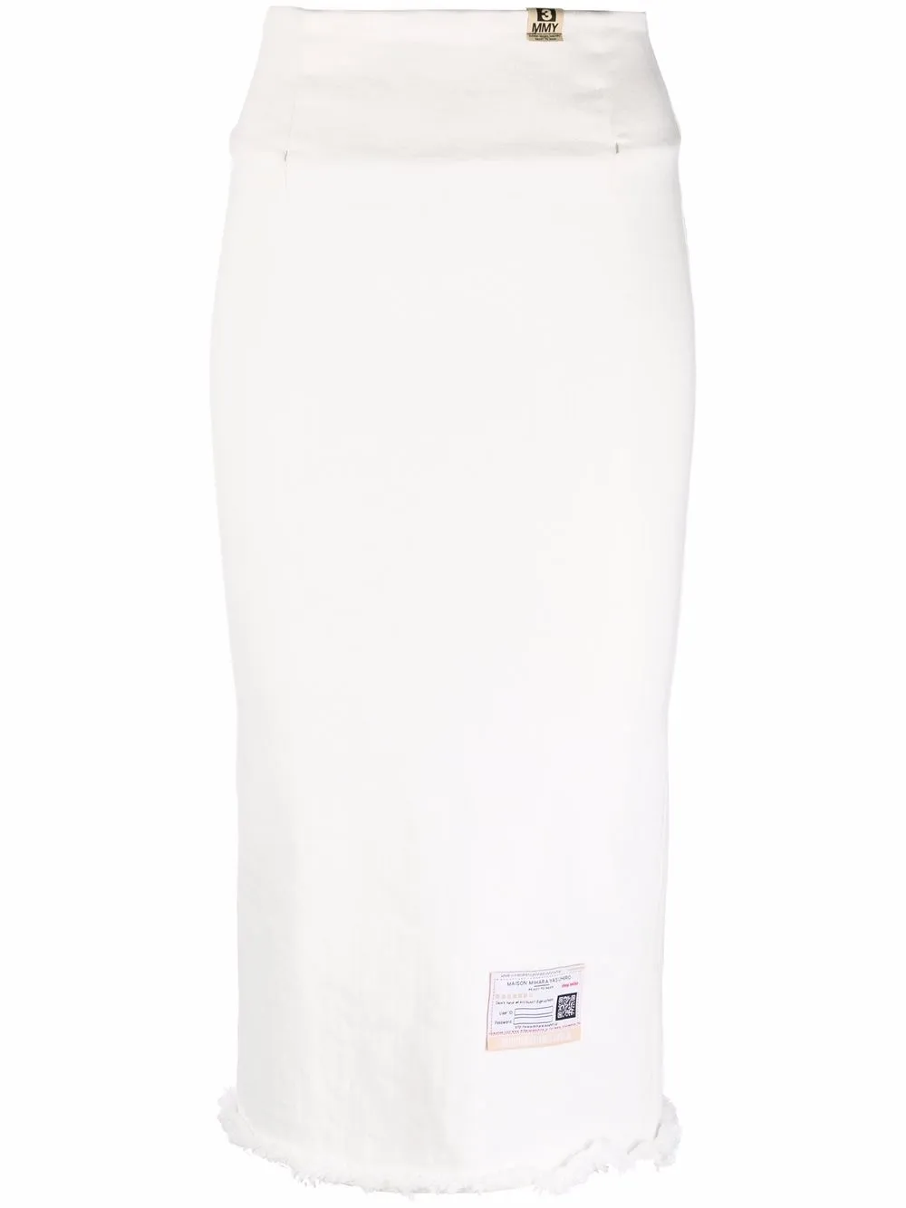 Maison Mihara Yasuhiro high-waist denim skirt