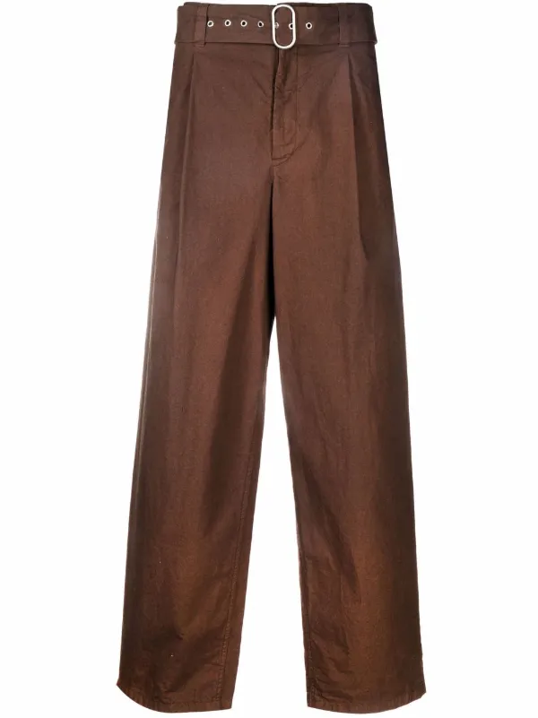 Jil Sander wide-leg Cotton Trousers 