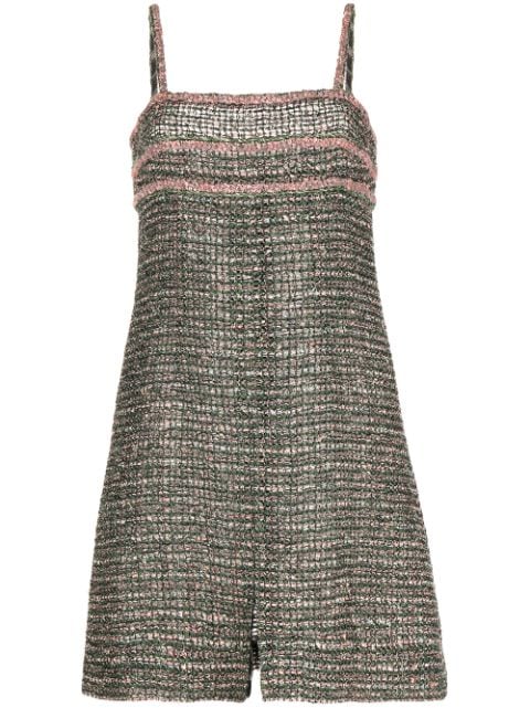 HOT SALE CHANEL tweed sleeveless minidress Women