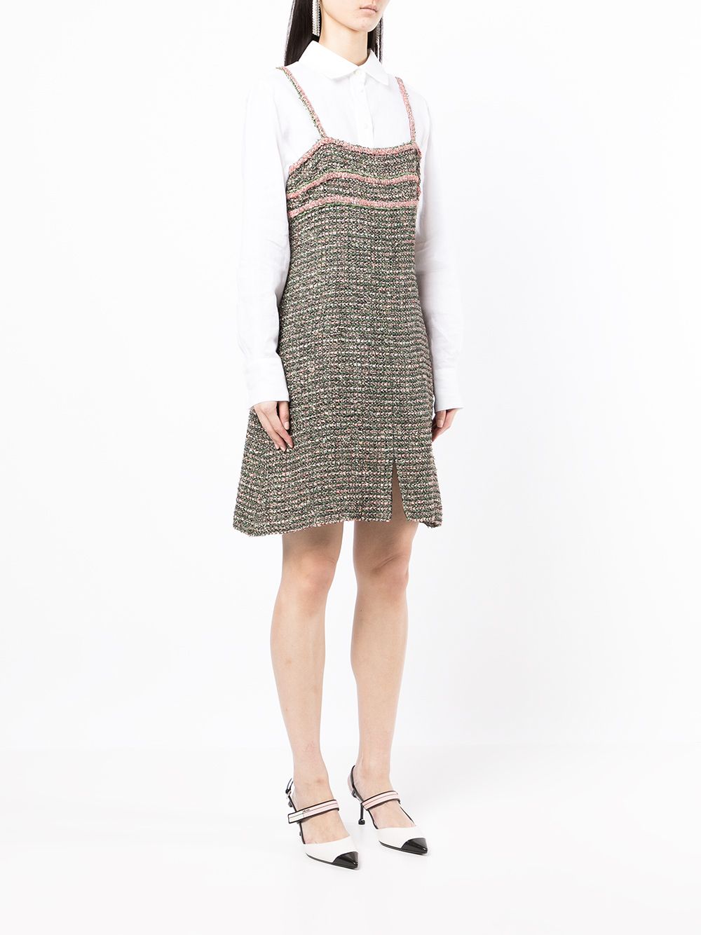 CHANEL tweed sleeveless minidress Women