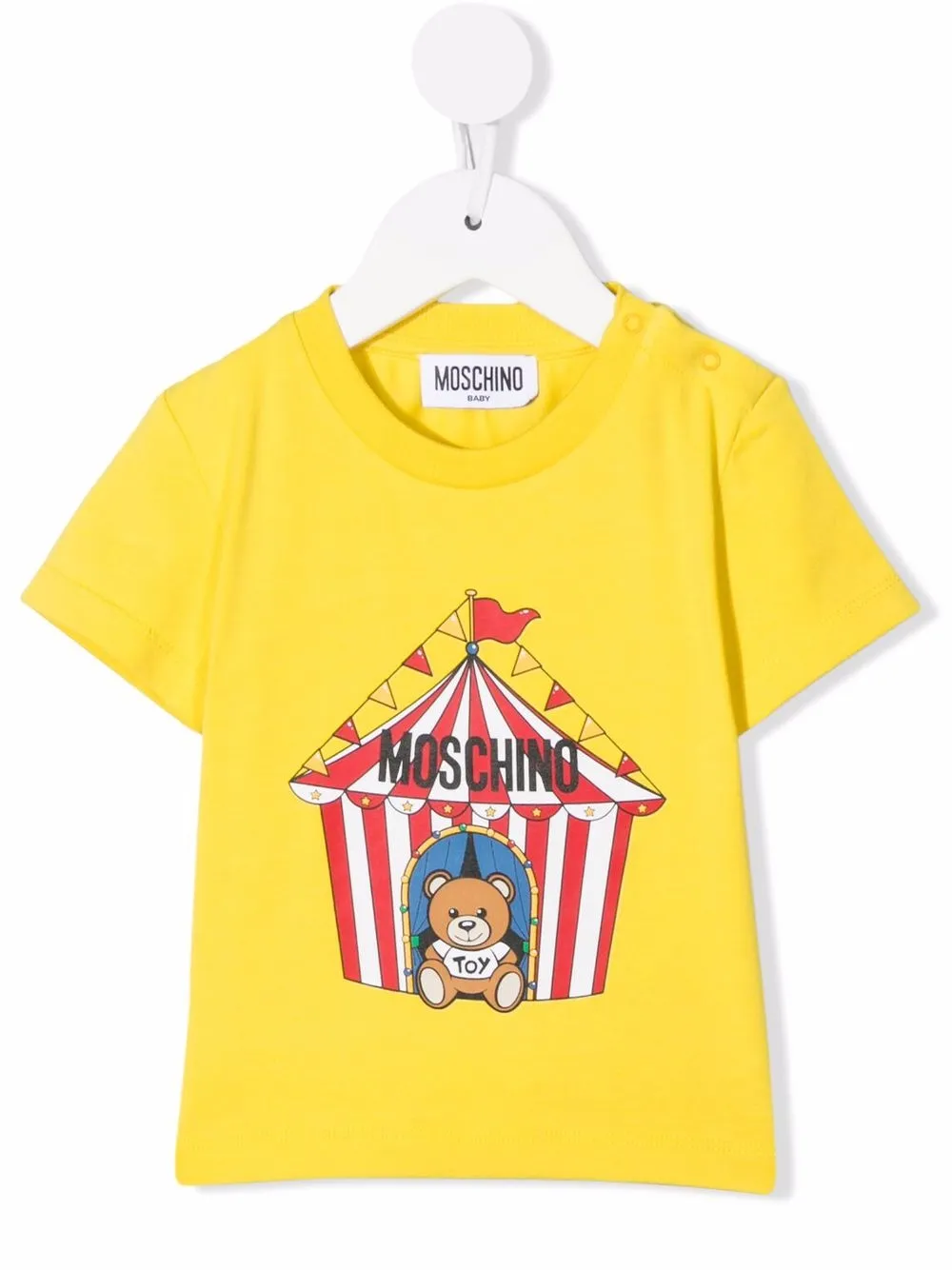 

Moschino Kids playera con motivo Teddy Bear - Amarillo