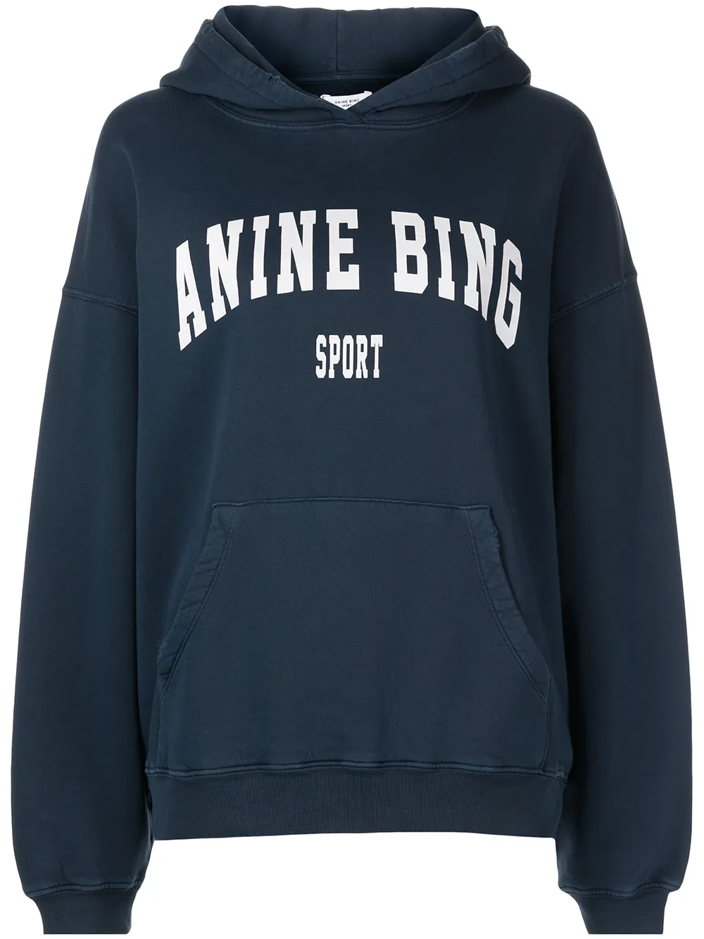 ANINE BING Harvey long sleeved Hoodie Farfetch