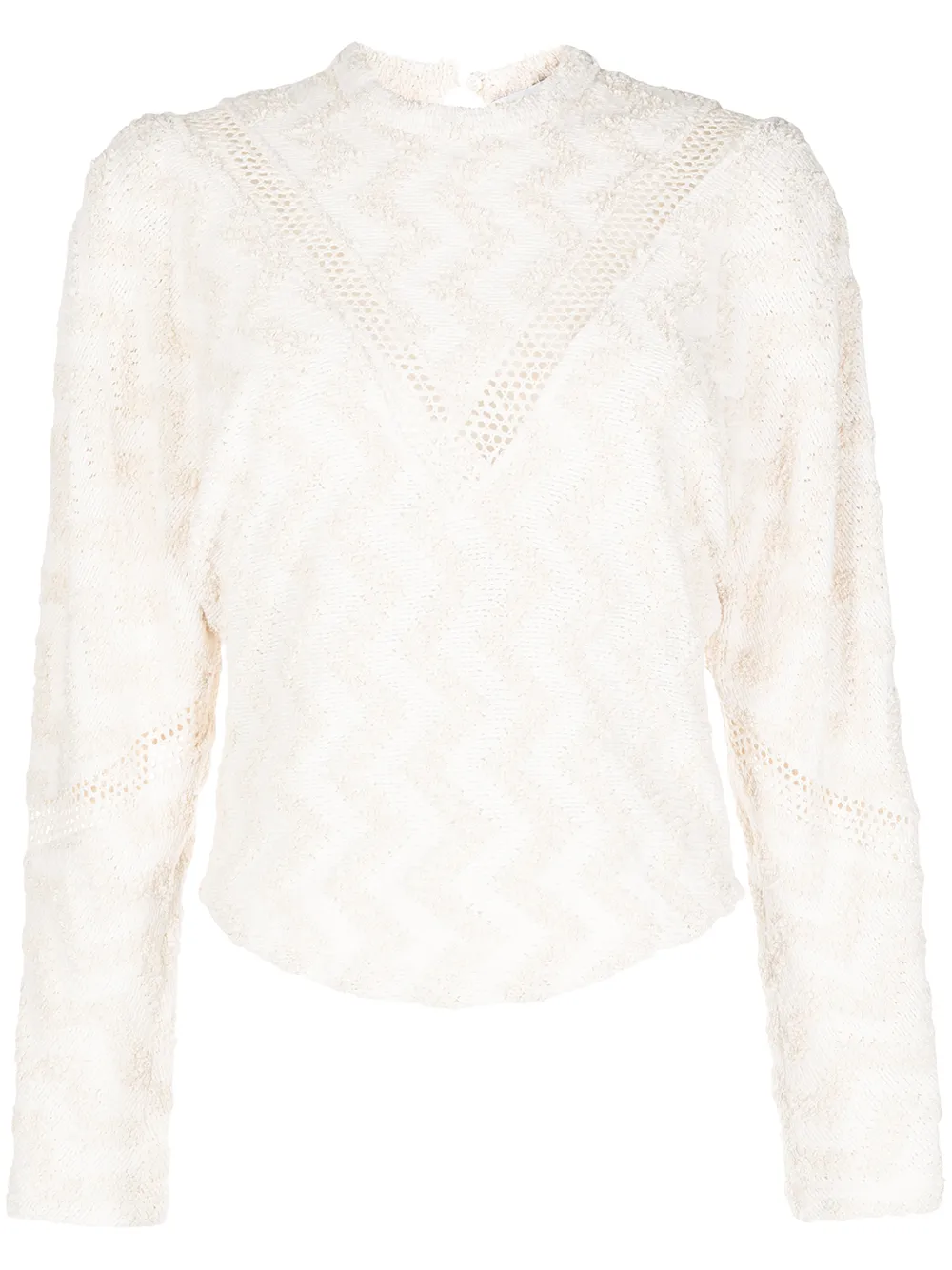 

IRO Tolman pointelle-knit jumper - Neutrals