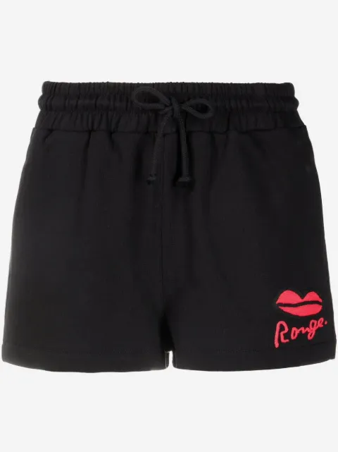 Sonia Rykiel Short esportivo com estampa Rouge