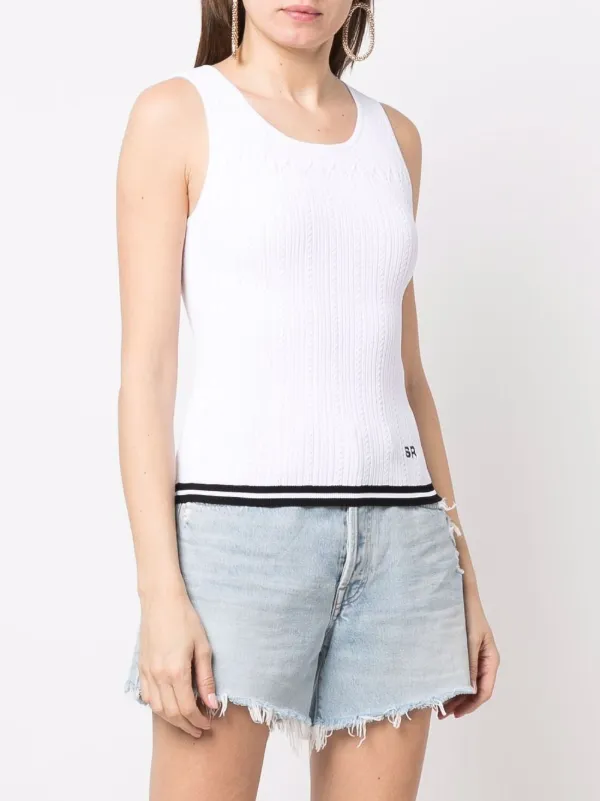 Sonia Rykiel ポインテールニット トップ | ホワイト | FARFETCH JP