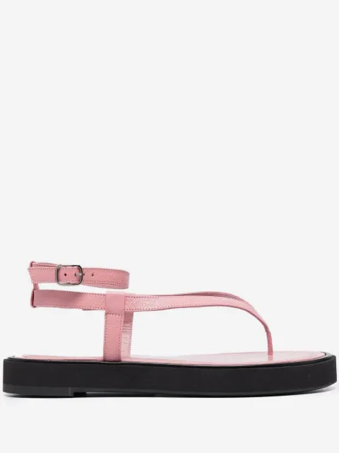 BY FAR Cece grained-leather sandals