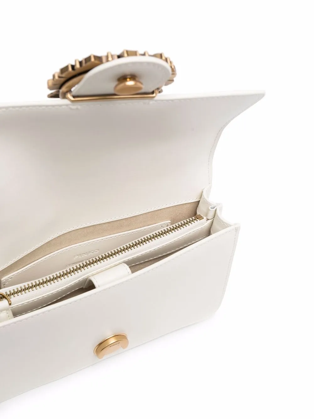 фото Pinko декорированная мини-сумка на плечо love icon