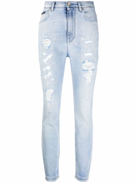 Dolce & Gabbana Grace distressed skinny jeans Women