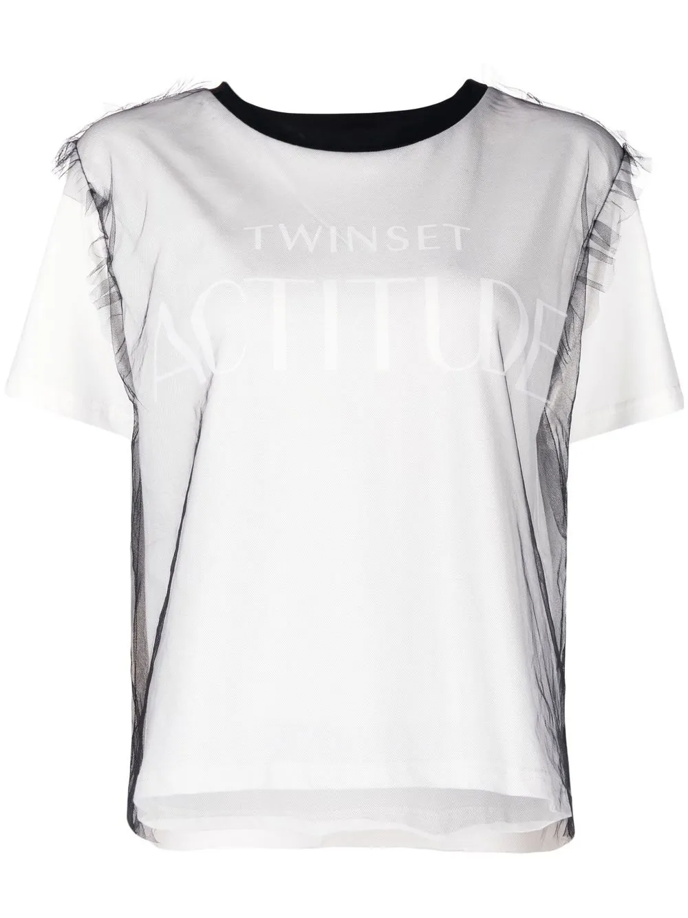 

TWINSET playera con logo estampado - Blanco