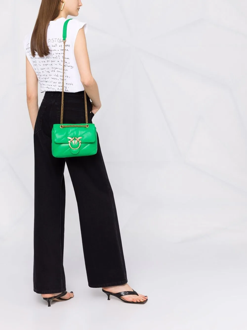 фото Pinko мини-сумка через плечо love puff