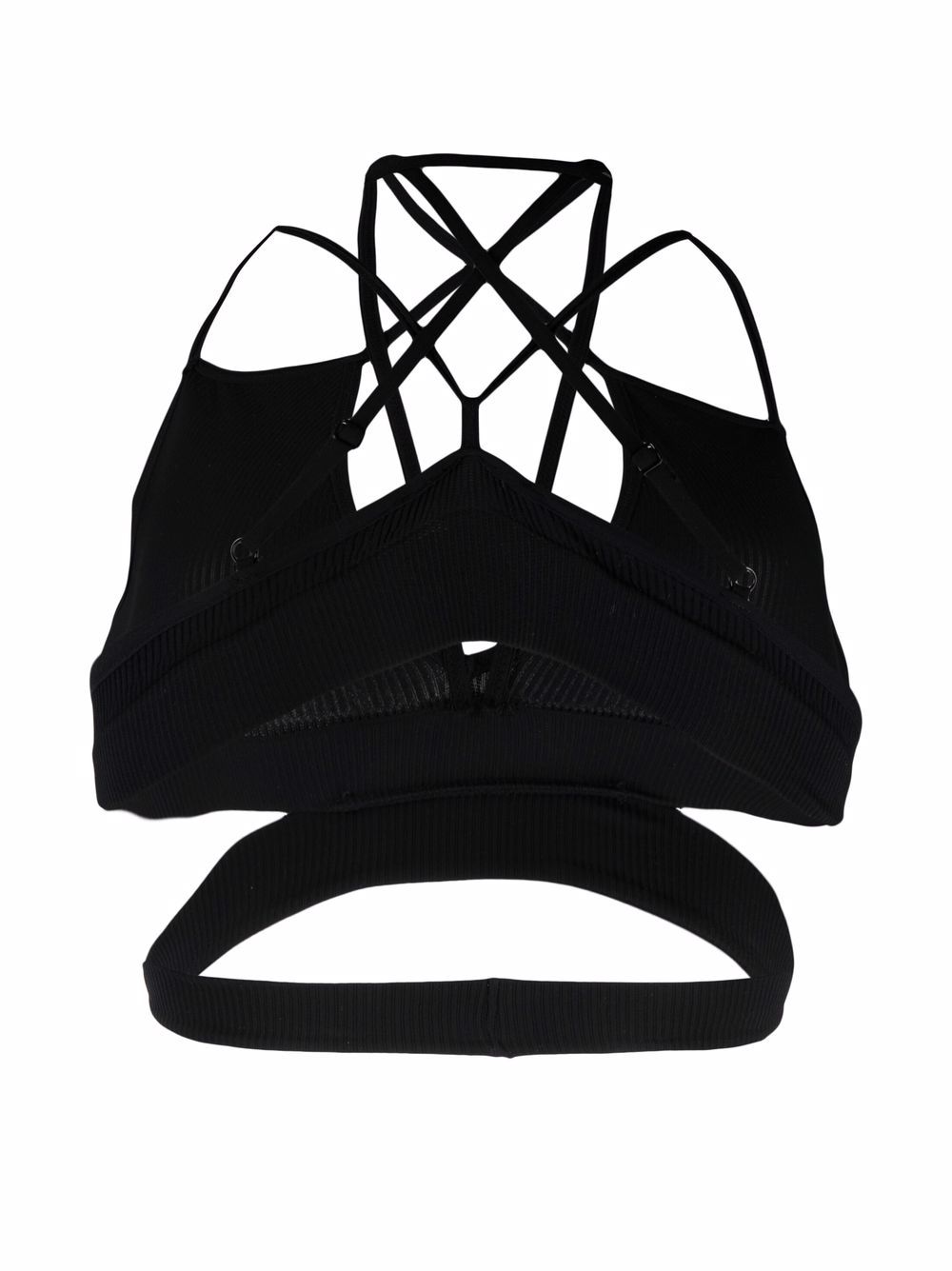 фото Adamo wraparound ribbed jersey bra top